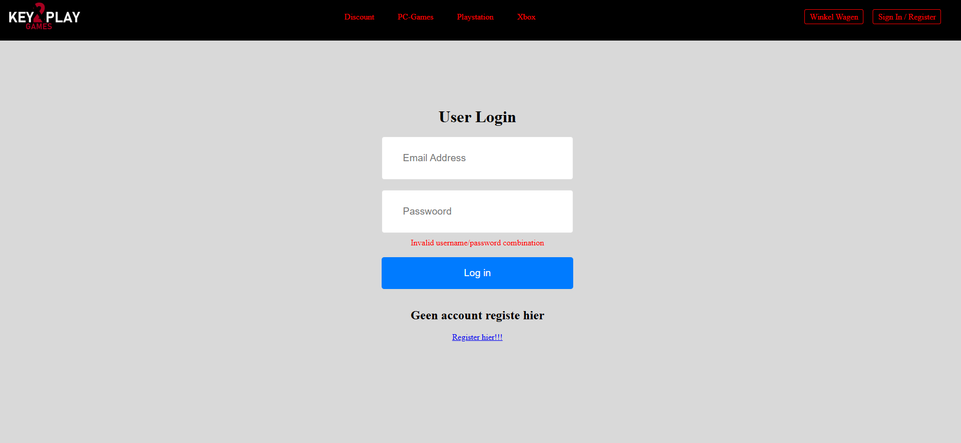 Login Page